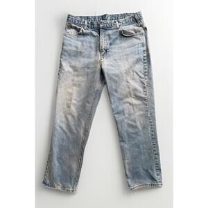 Carhartt Dungaree Fit Carpenter Jeans Mens Size 38x30 Blue Work Pants Vintage